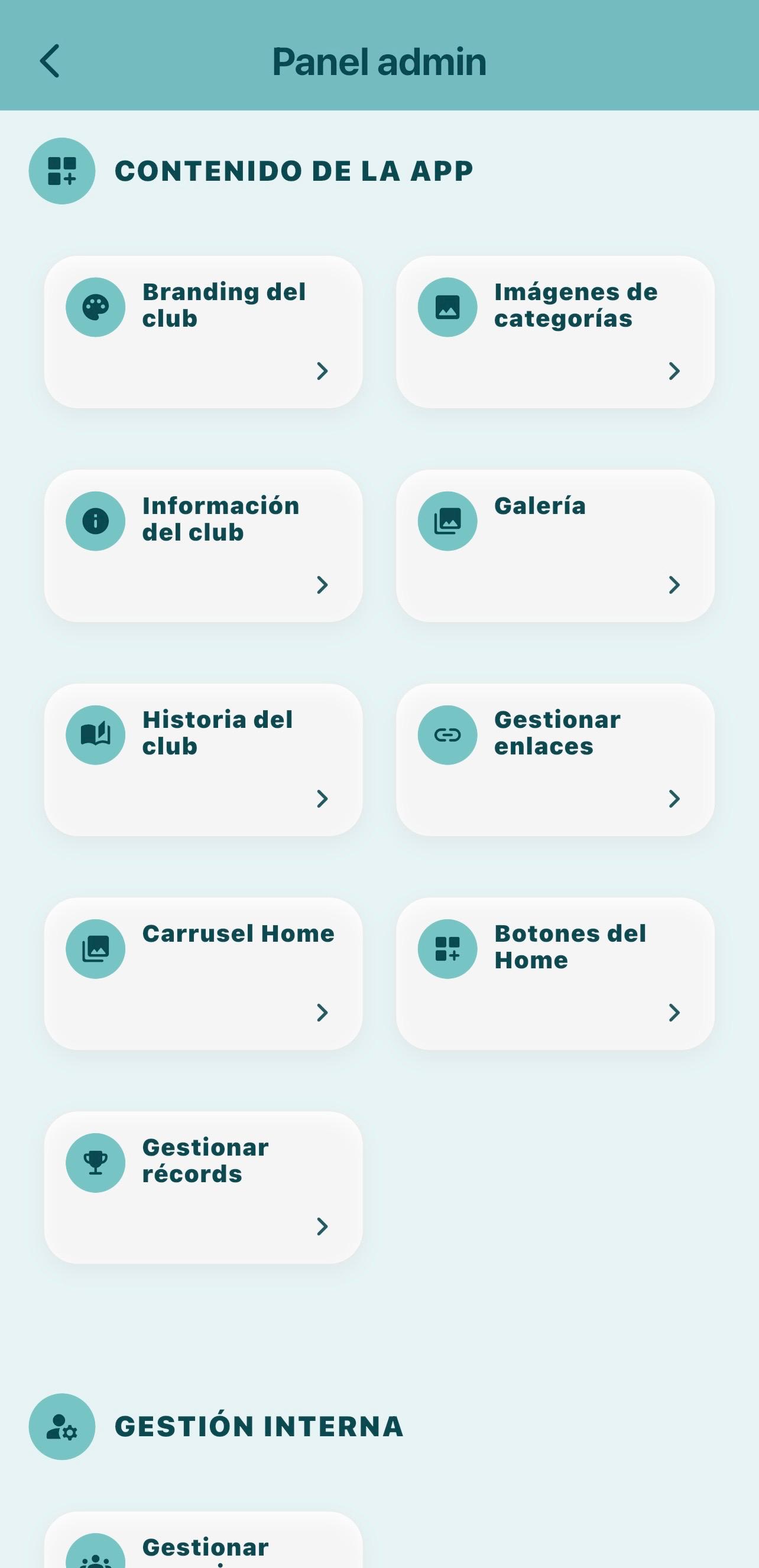 Panel Admin SwimHub